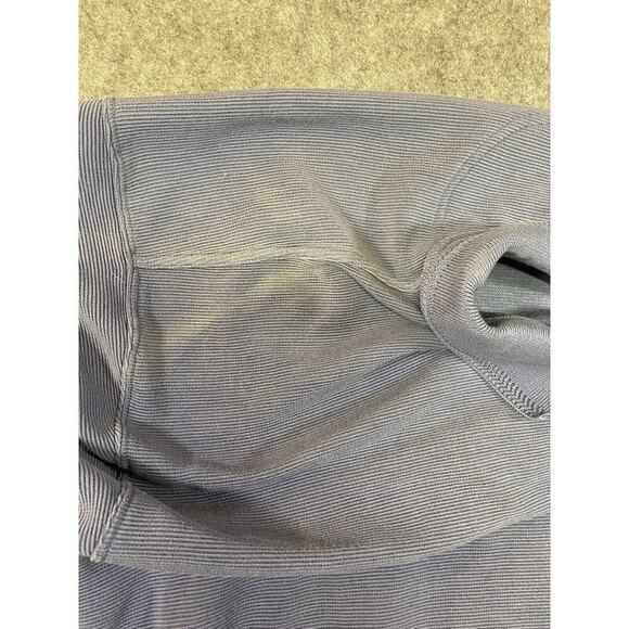 Tommy Bahama Shirt Mens Large Blue Silk Blend Polo Ribbed Golf Outdoor - Picture 9 of 10